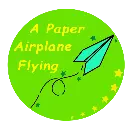 A Paper Airplane Flying